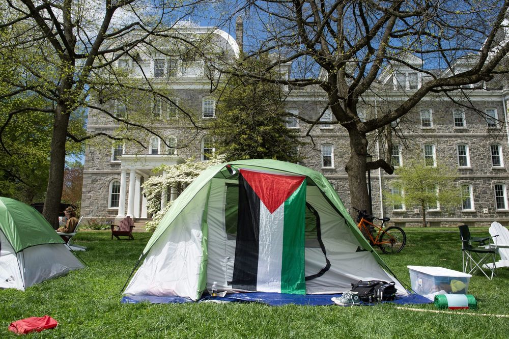 Swarthmore College suspends pro-Palestine student protester