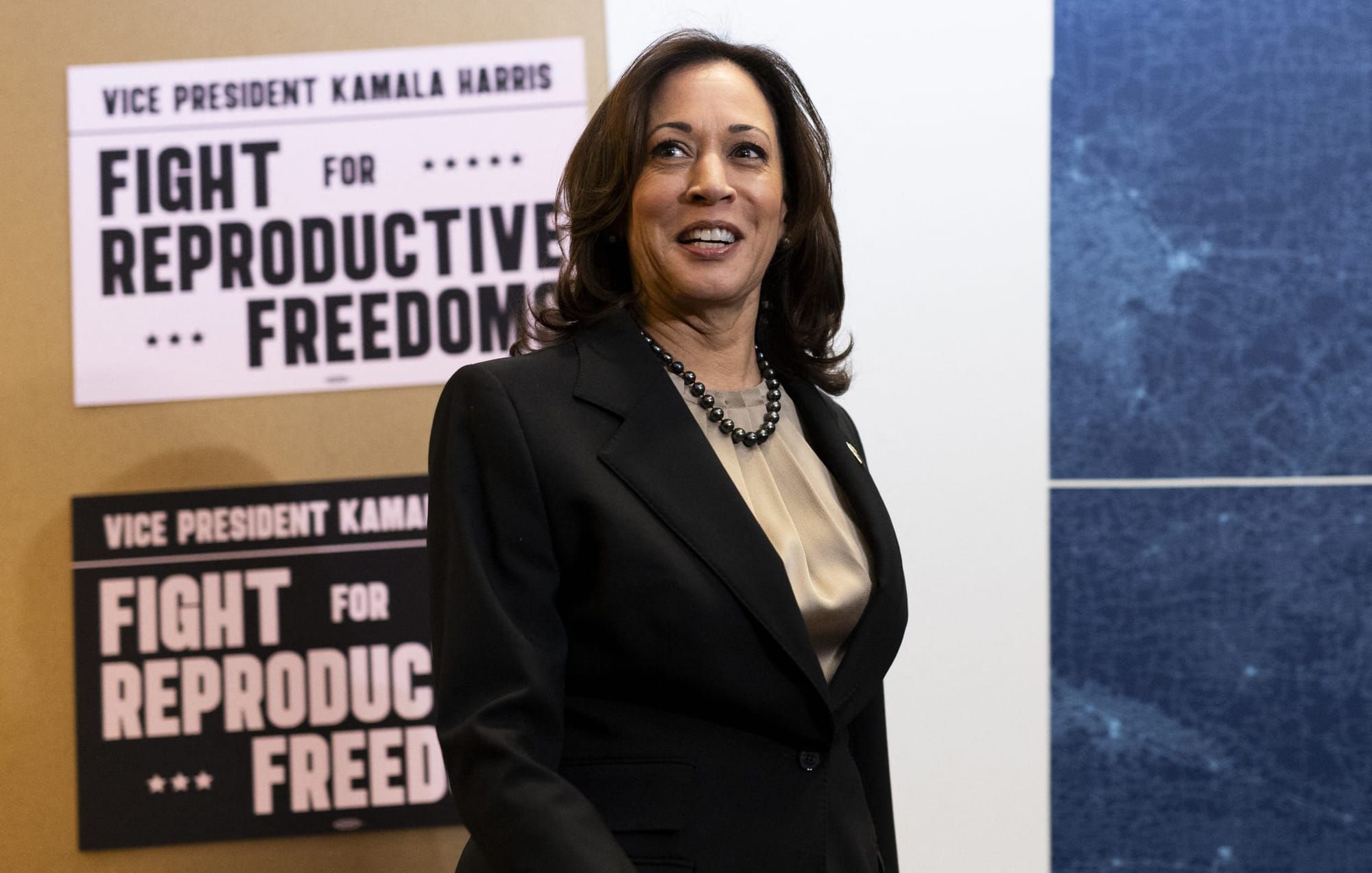 Kamala Harris at a campaign event