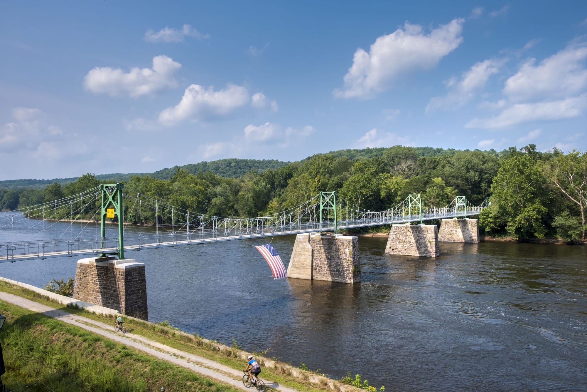 Photo of Delaware River near Raritan Canal and site where PFAS have been found in drinking water in high concentration.