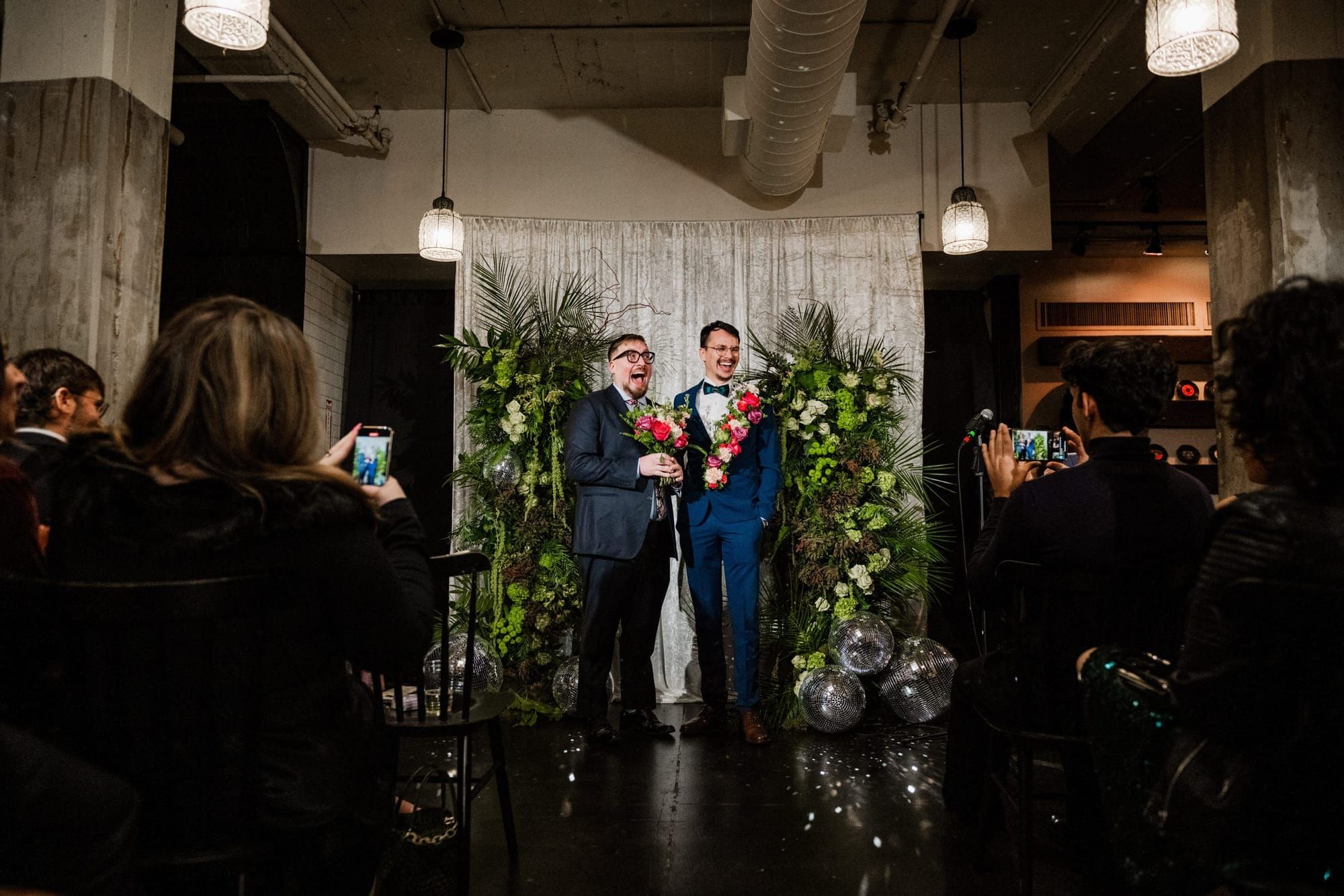 Queer couples marry in group weddings ahead of Trump inauguration