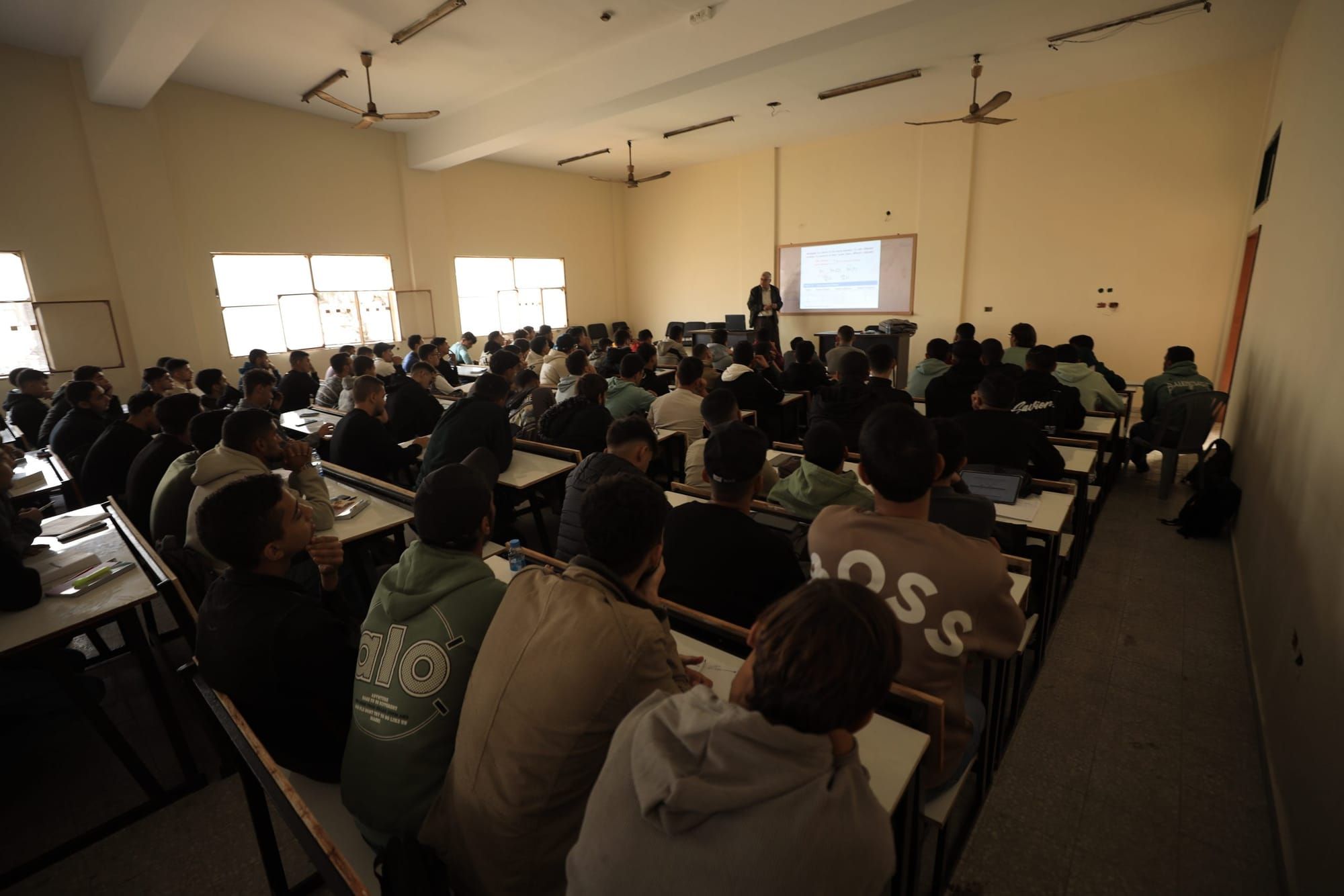 ‘Now I feel like I’m truly studying’: First-year students savor in-person learning at the Islamic University of Gaza