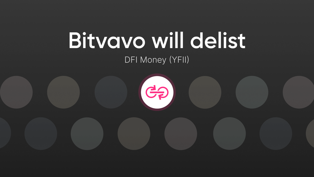 Bitvavo will delist YFII