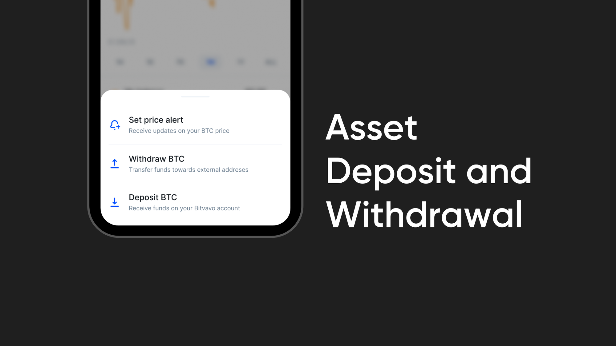 In-app deposits and withdrawals