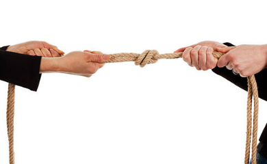 A Tug of War with No Clear Winner