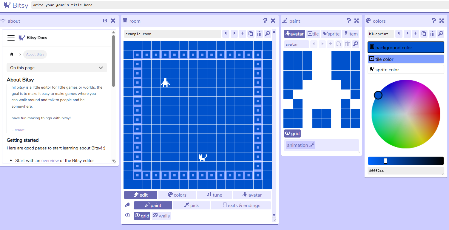 Cómo hacer tu primer videojuego narrativo con Bitsy