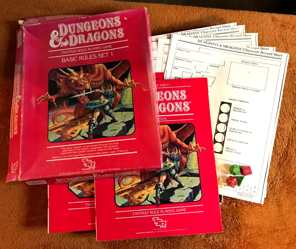 Dungeons & Dragons Basic Set, la "caja roja" de 1983