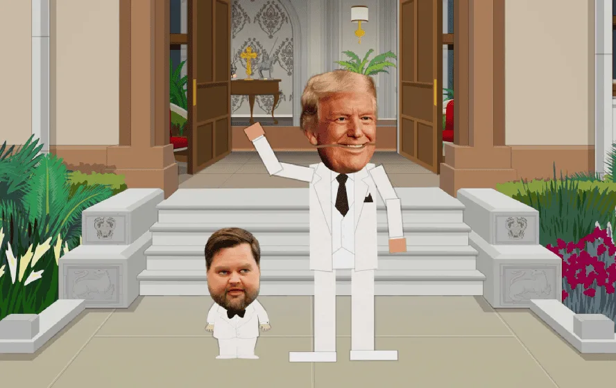 JD Vance and Donald Trump in season 27 of South Park