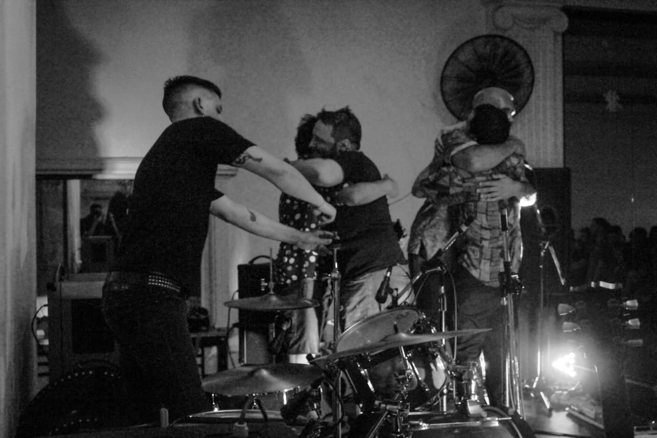 Playing drums is great; the downside is breaking down a million pieces of gear while your bandmates hug it out in peace