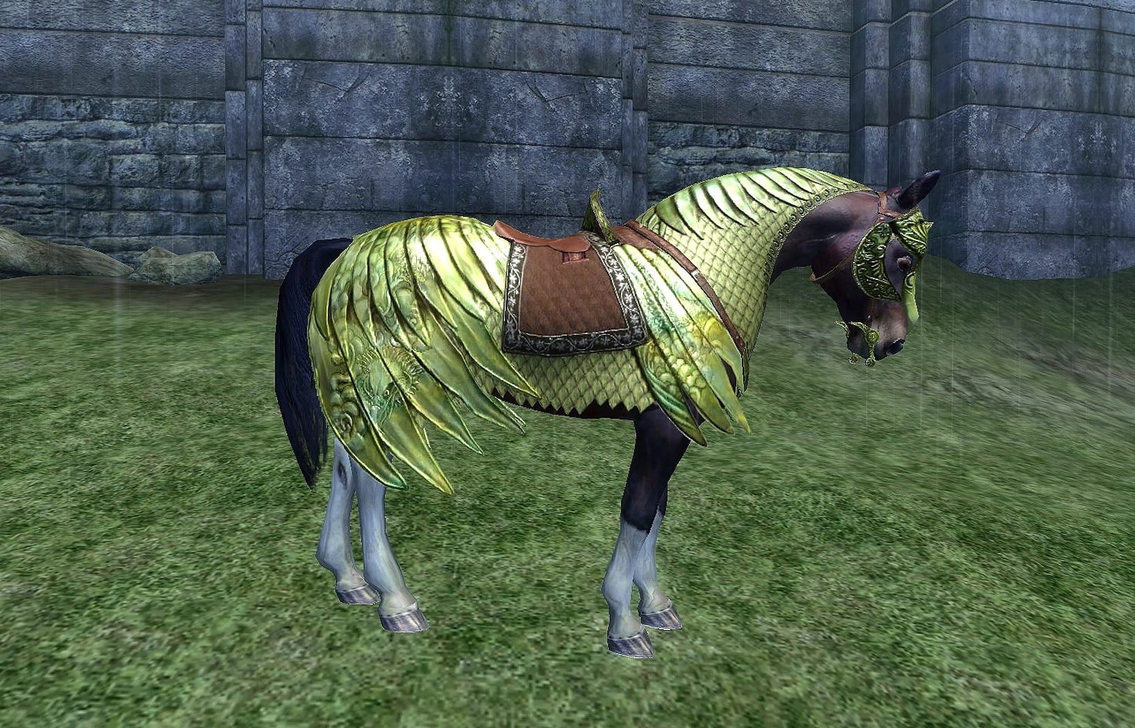 Armadura para caballo en TES: Oblivion, inútil pero tan hermosa