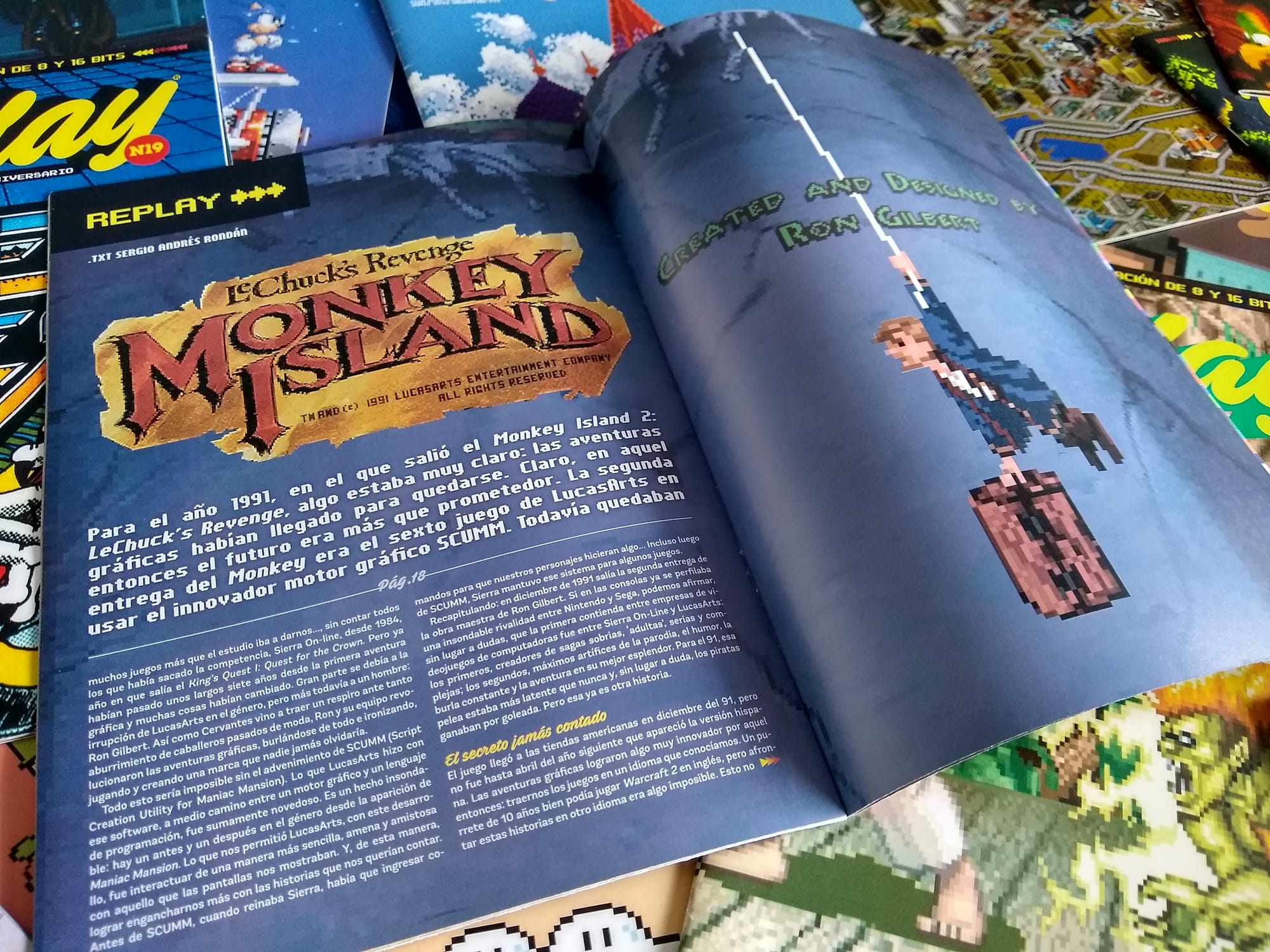 Replay tomo como ejemplo el estilo de la británica Retro Gamer