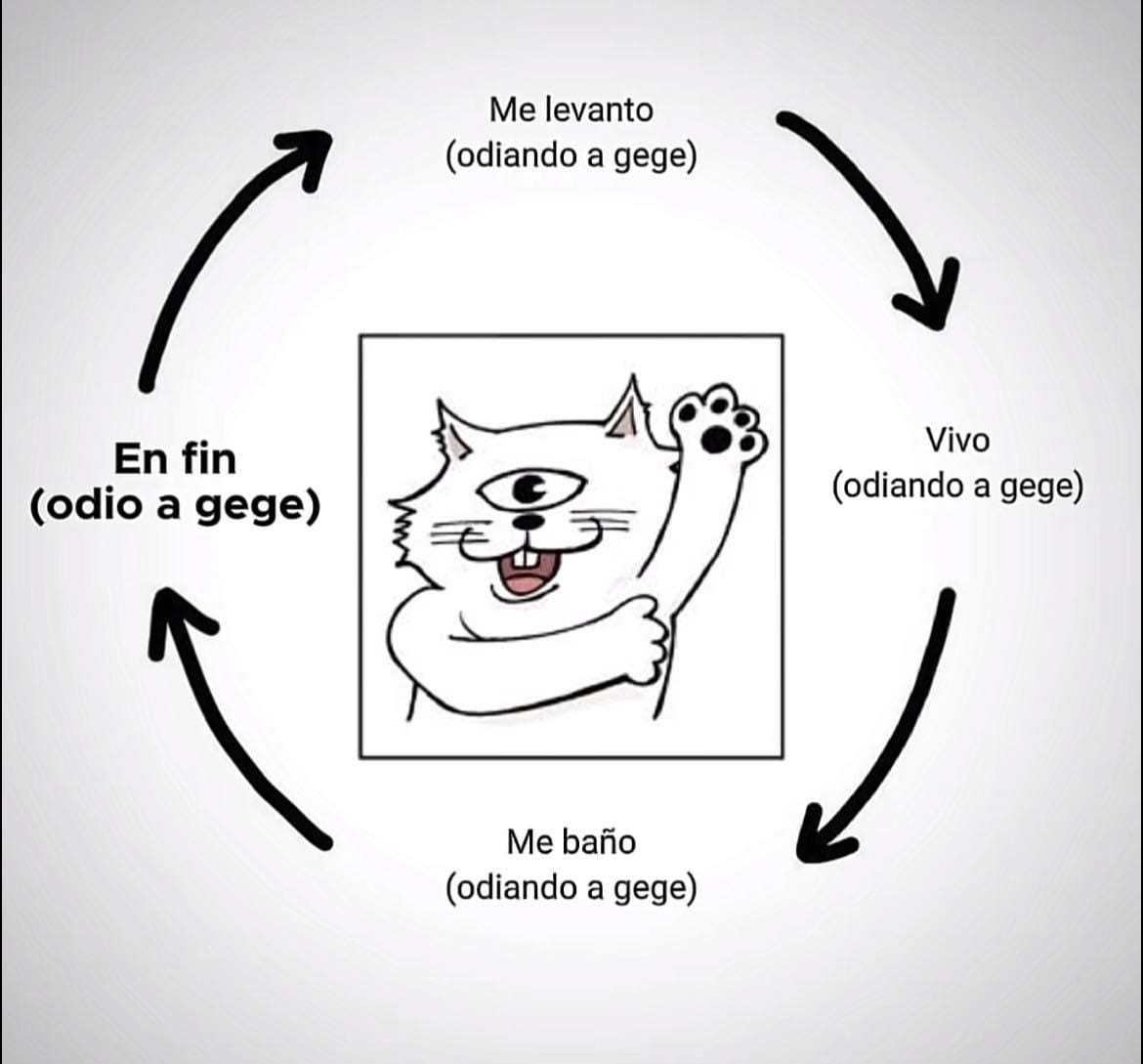 Meme amor/odio Gege Akutami