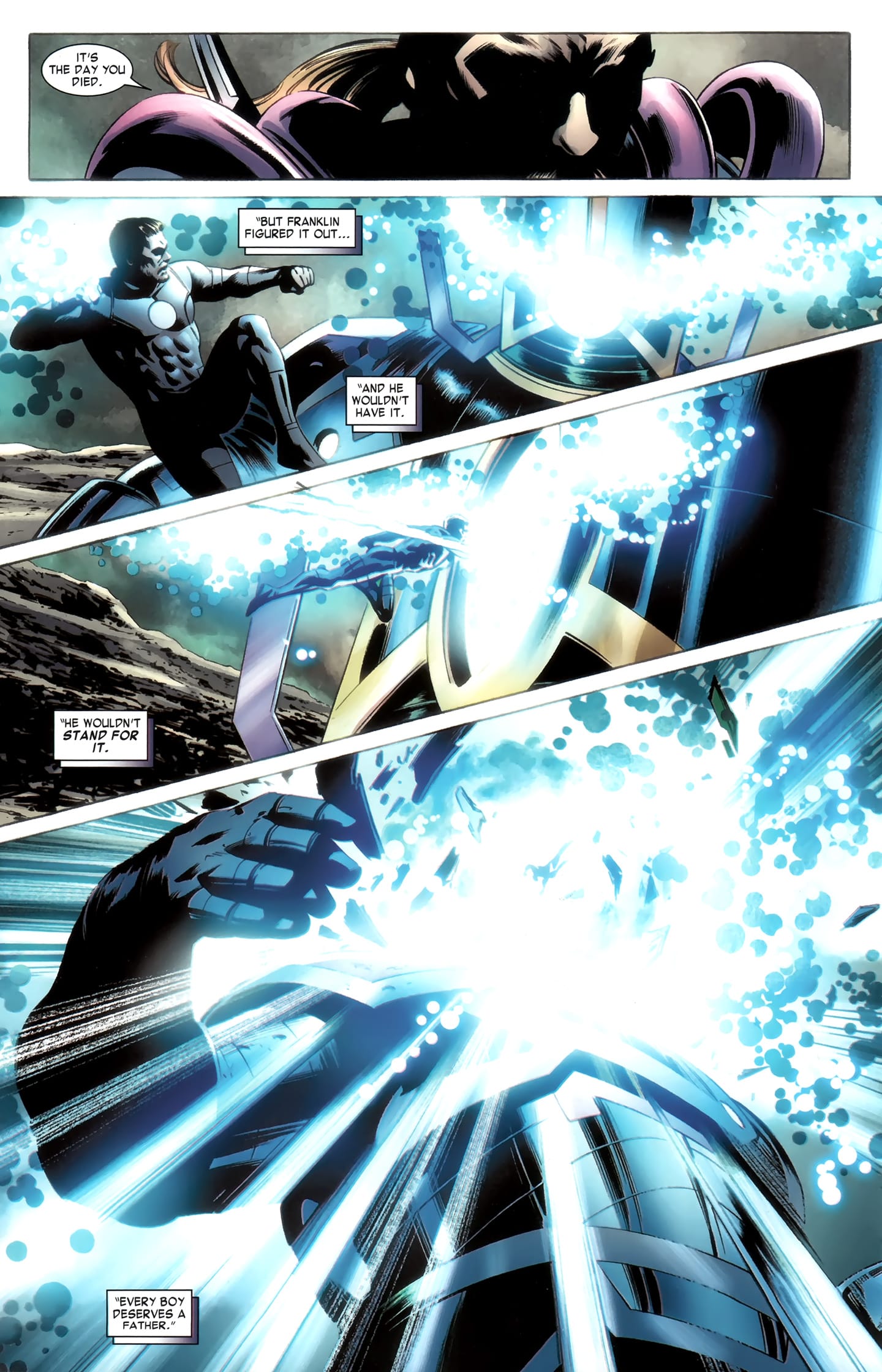 Fantastic Four #604 (Jonathan Hickman & Steve Epting, 2012).
