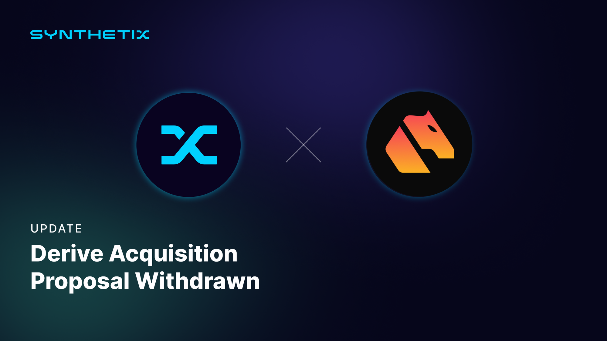 The Withdrawal of the Derive Acquisition Proposal