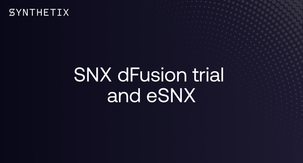 SNX dFusion trial and eSNX