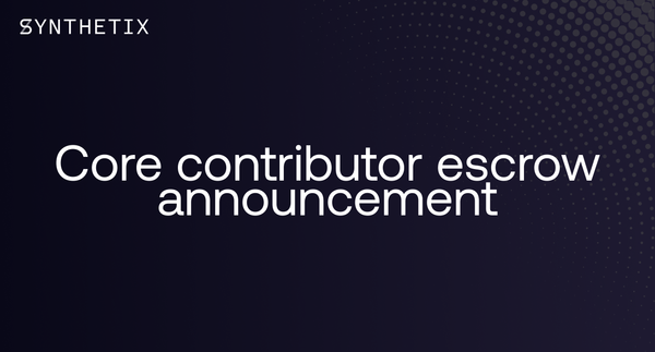 Core Contributor Escrow Announcement