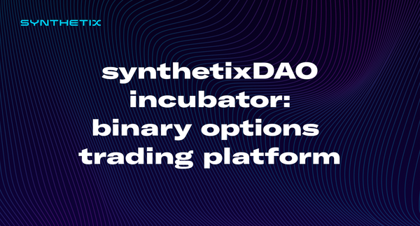 synthetixDAO incubator: binary options trading platform