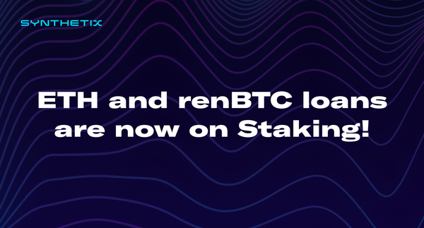 ETH and renBTC loans are now on Staking!