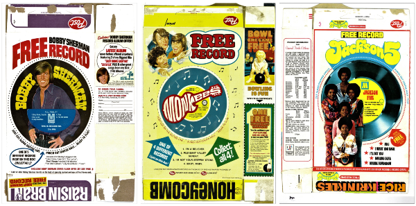 Image of cereal box records