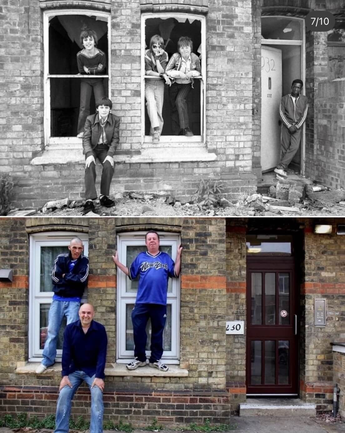 Past and present photos of people by Chris Porsz.