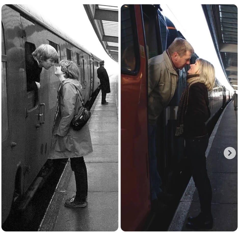 Past and present photos of people by Chris Porsz.