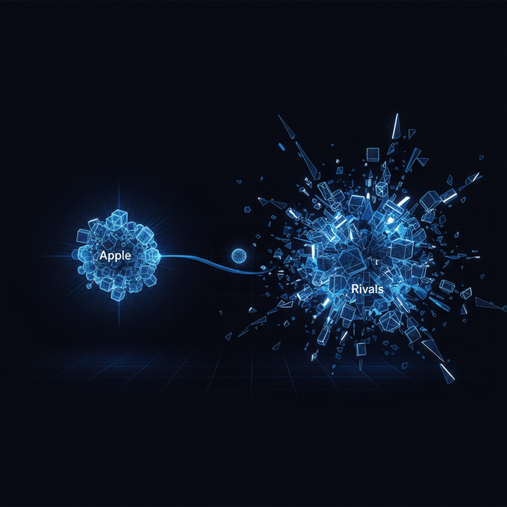 Apple spends $14B while rivals burn $650B on AI infrastructure