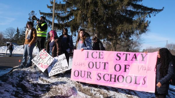 Students at RAHS walk out to protest ICE