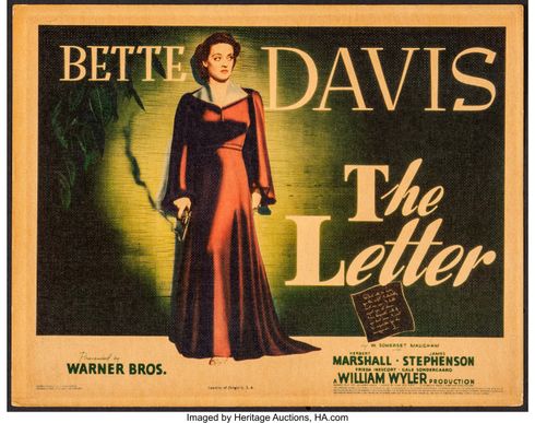#15: The Letter (1940) (dir. William Wyler)