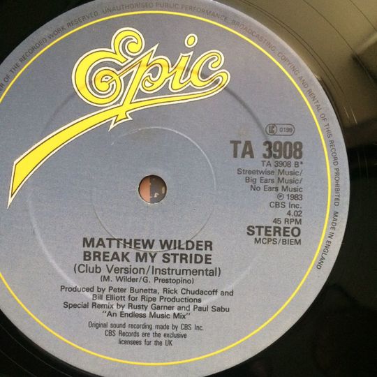 04.01.24: "Break My Stride" - Matthew Wilder