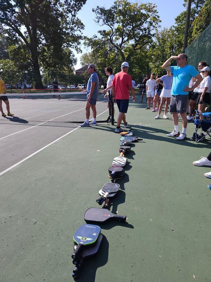 60 Pickleball Players + 2 Tennis Players = 50/50 Court Split