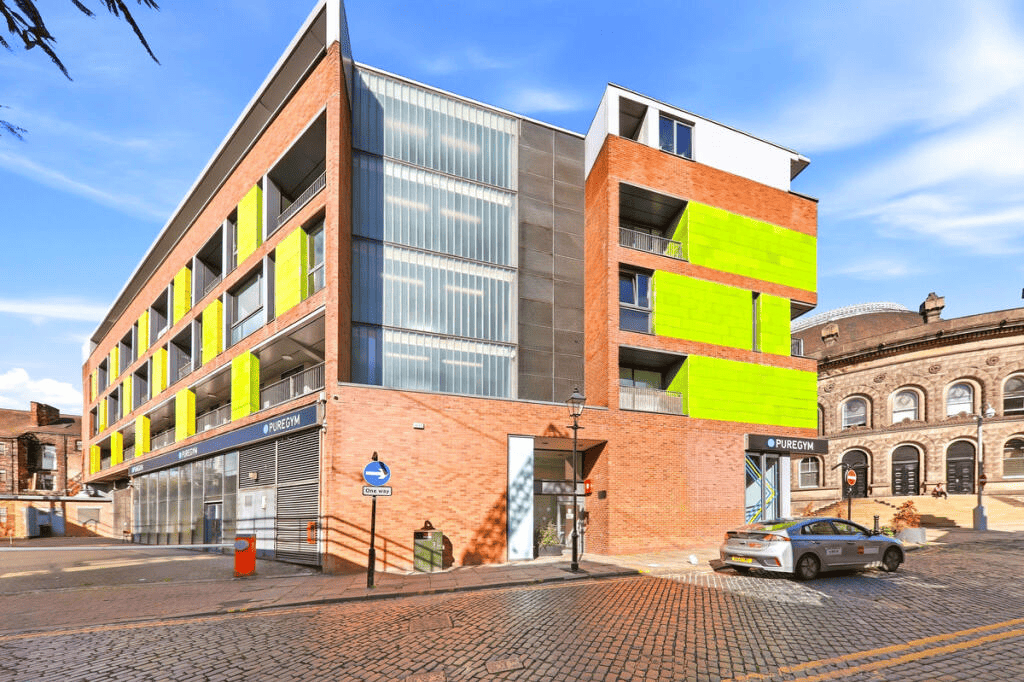 An animated gif showing four stills from the ad for a Crown Street property.