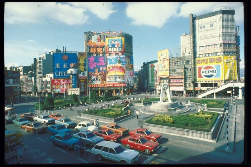 1978年，西門圓環。（圖/張哲生提供）