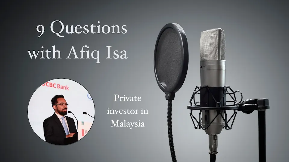 9 Questions with Afiq Isa