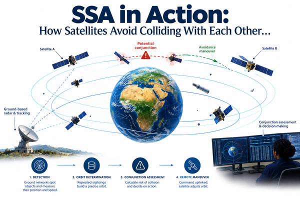 SSA in Action: How Satellites Avoid Colliding With Each Other