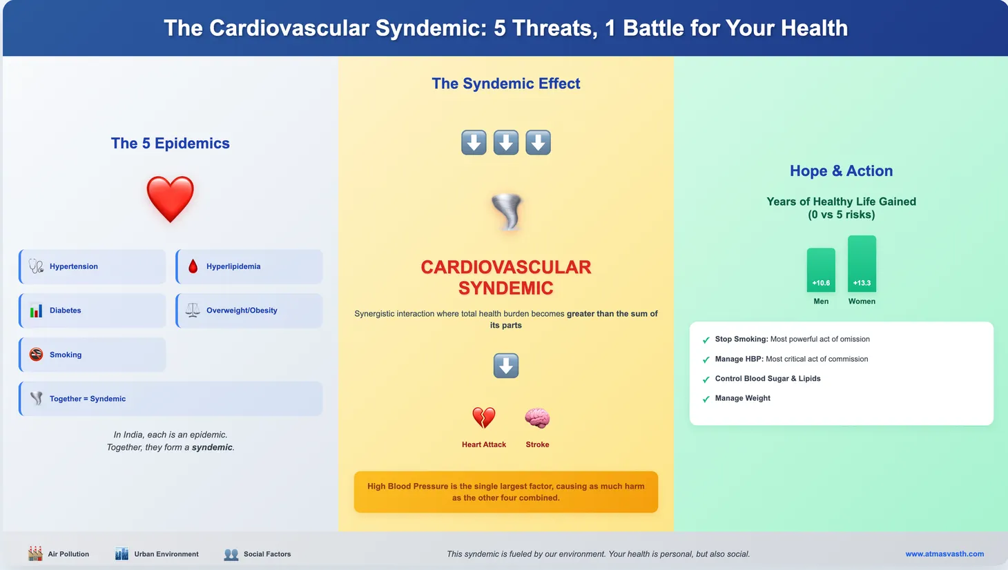 The Cardiovascular Syndemic - 5 Threats, 1 Battle