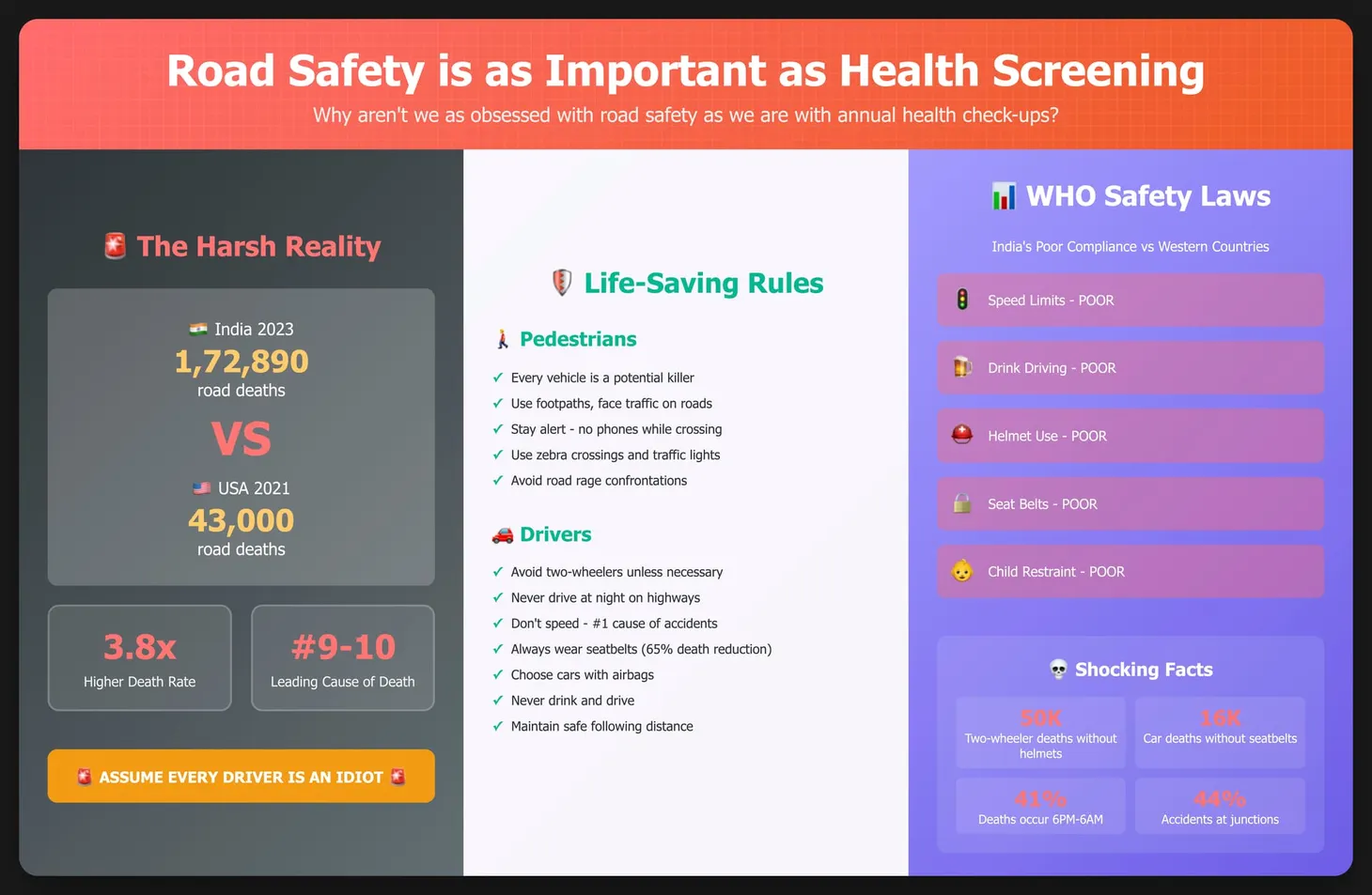 Being Safe on the Roads is As Important as Screening for Cancer