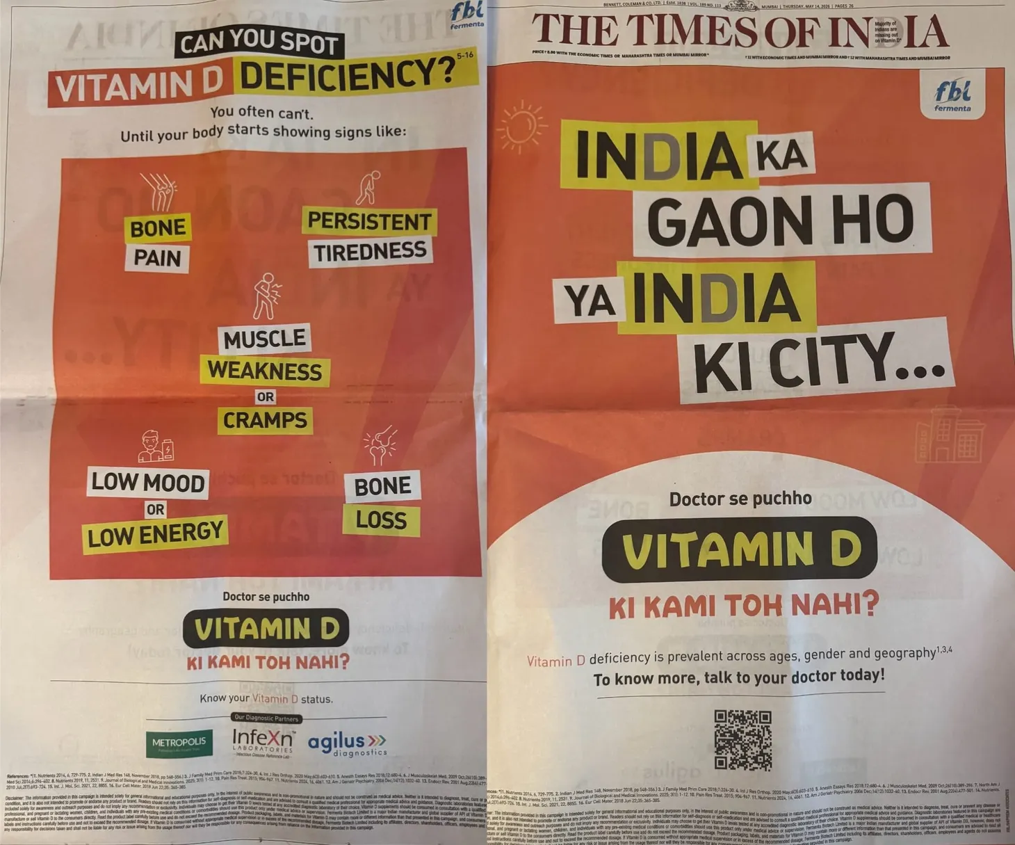 The Times of India Vitamin D Ad and Why You Should Ignore It