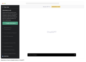 OpenAI 将允许用户在ChatGPT中关闭聊天记录