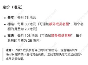 Netflix 港区迎来价格上涨