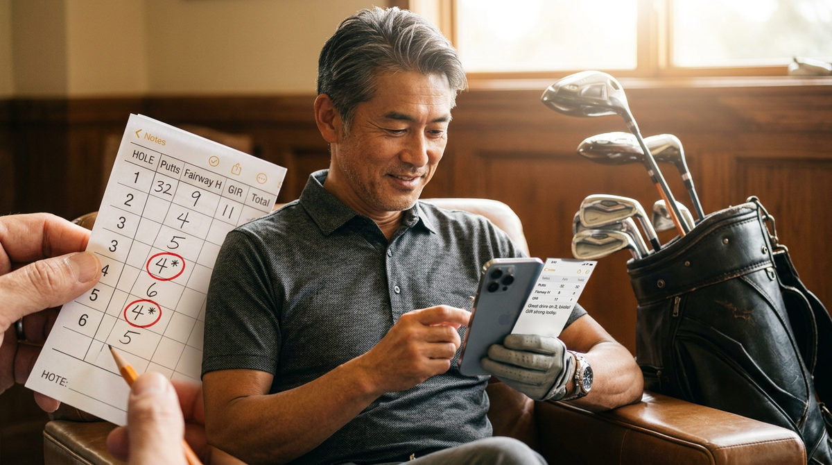 ラウンド反省をスコア改善に変える記録術