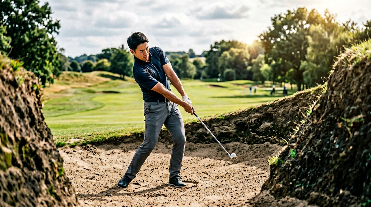 フェアウェイバンカーの打ち方とクラブ選択