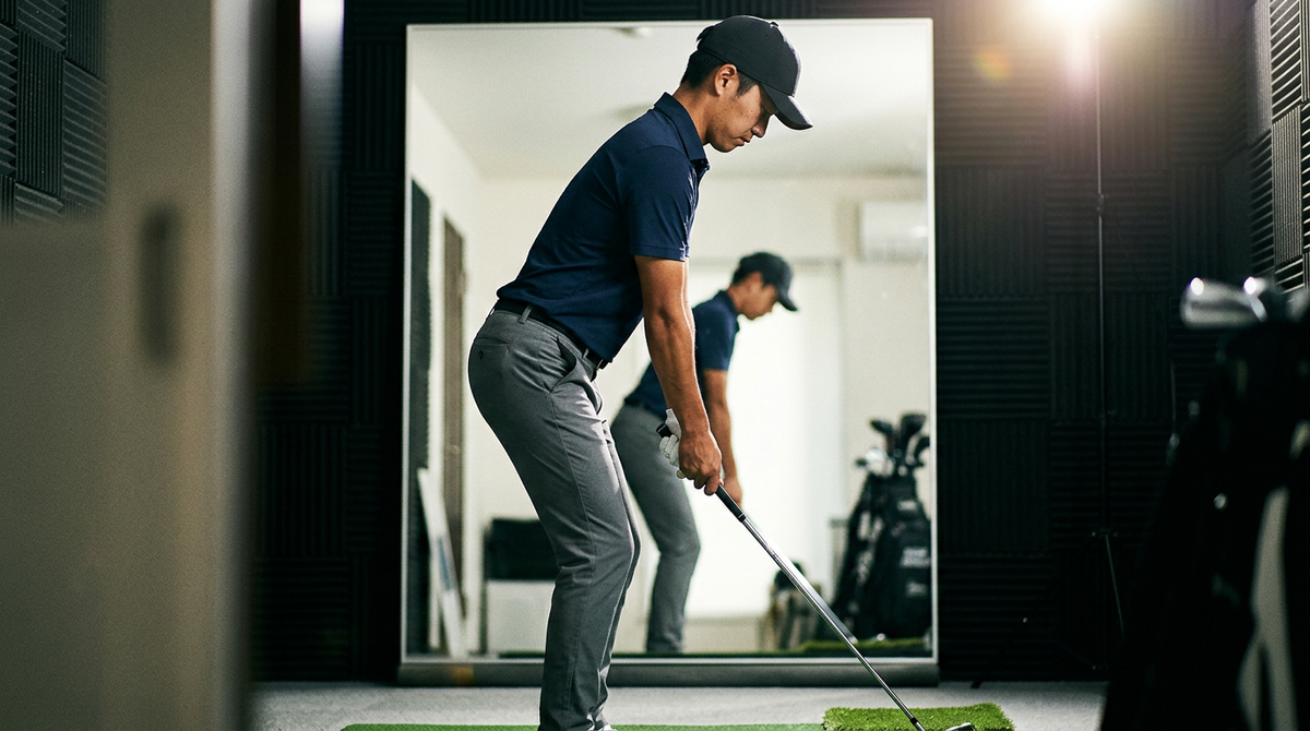 構えが崩れる原因は前傾と膝にある