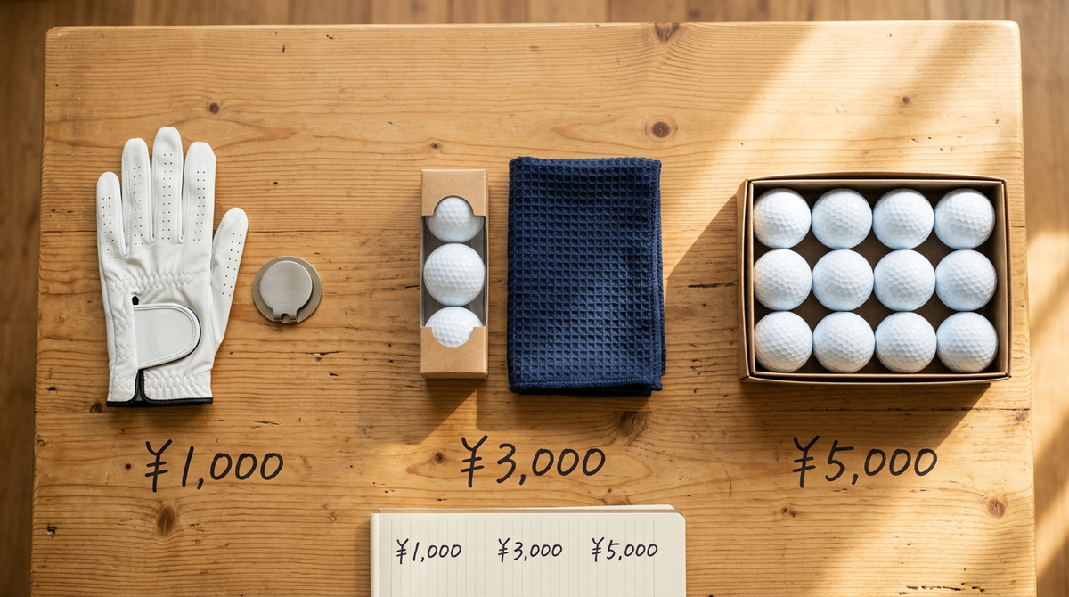 ゴルフコンペ景品 予算別おすすめ 1000円・3000円・5000円の選び方