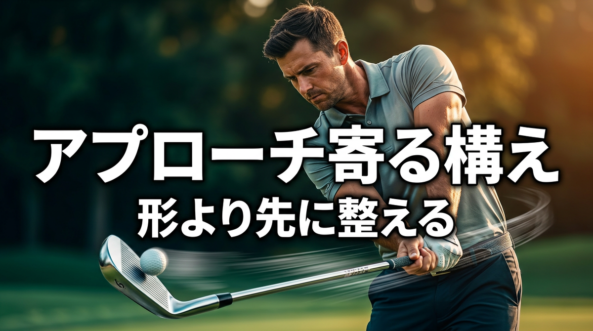 アプローチの手打ちを直す 右サイド始動で寄せる基本