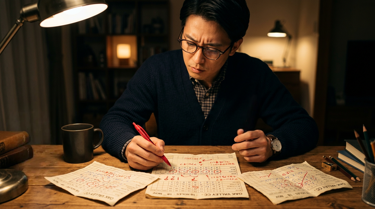 100切りできない原因をスコアから読む