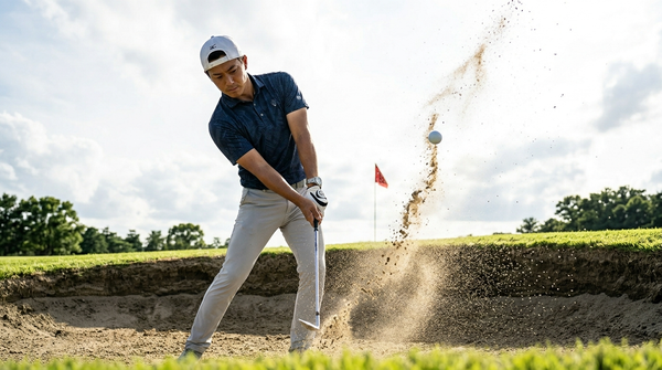 バンカー一発脱出で100切りを近づける