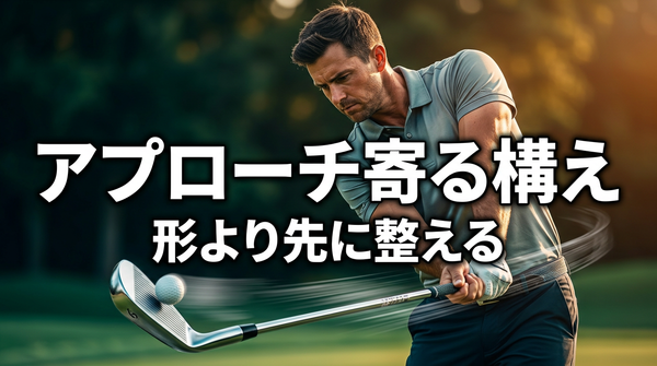 アプローチの手打ちを直す 右サイド始動で寄せる基本