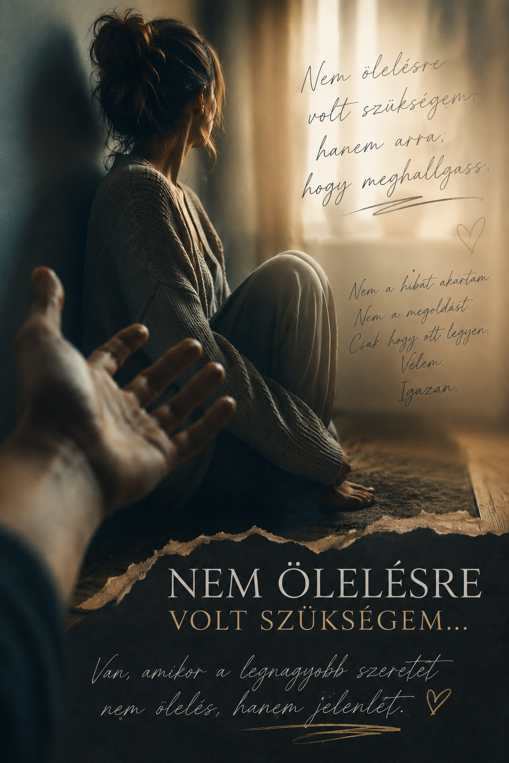Nem ölelésre volt szükségem...