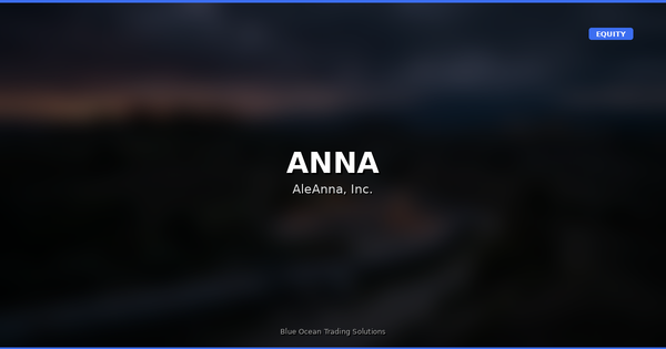 ANNA – Technical Market Research