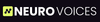 Neurovoices is in white text on blackground with the letter N as links in black on lime
