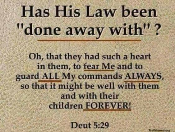 HAS THE MESSIAH ABOLISHED THE LAW OF GOD?